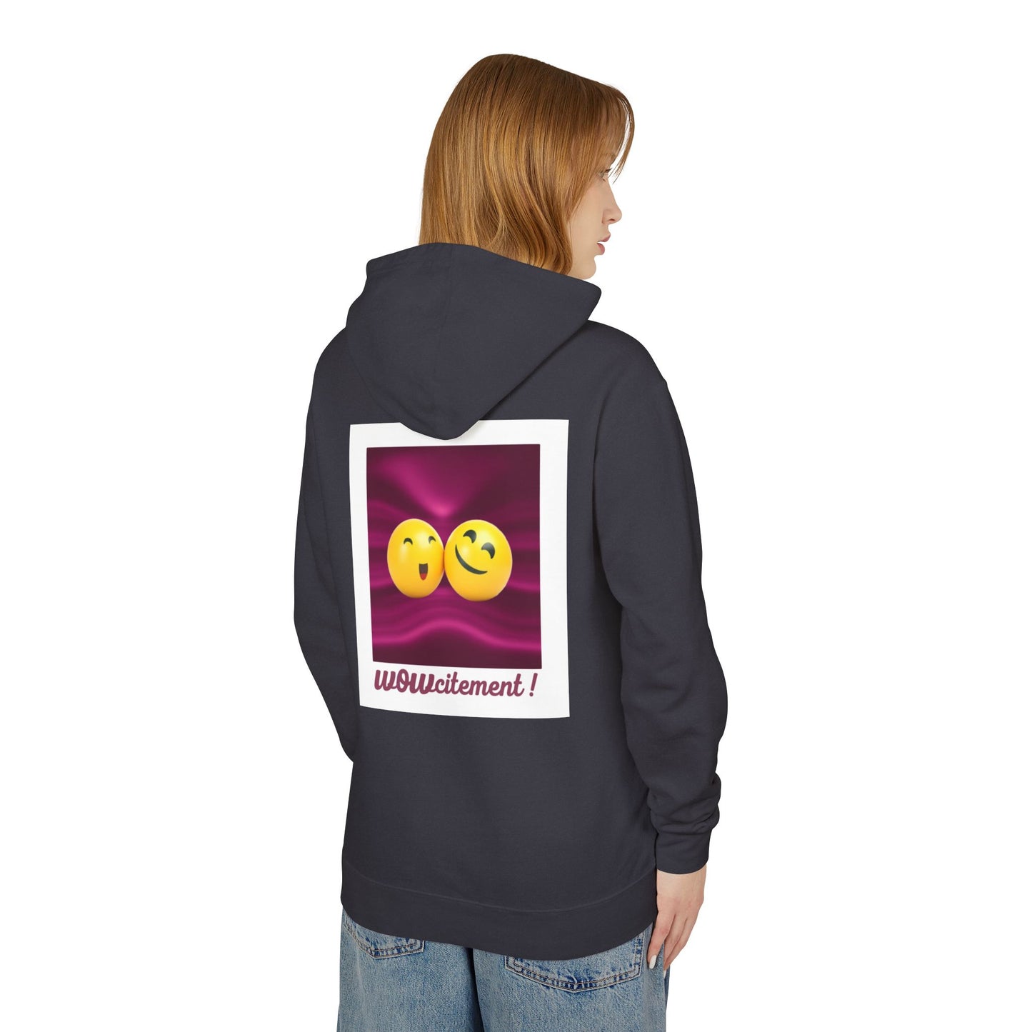 Wowcitement Unisex Lightweight Hooded Sweatshirt