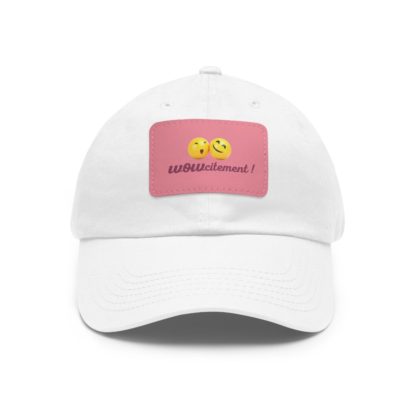 Wowcitement Dad Hat with Leather Patch (Rectangle)