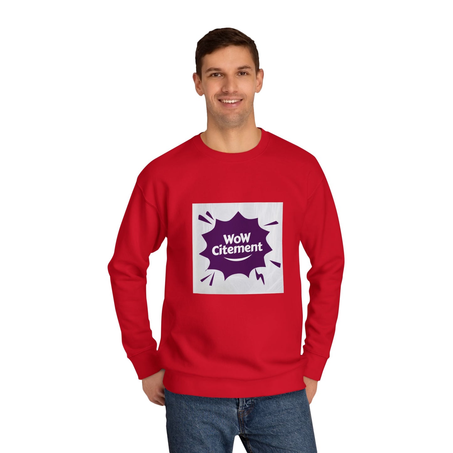 WoWcitement Sweatshirt, Cozy eco-friendly Apparel, Gift for Friends, Perfect for Inspiration, Seasonal Casual Wear