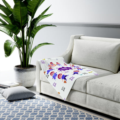 Baby Boy Swaddle Blanket - Adorable Wowcitement Design for Newborns and Baby Showers