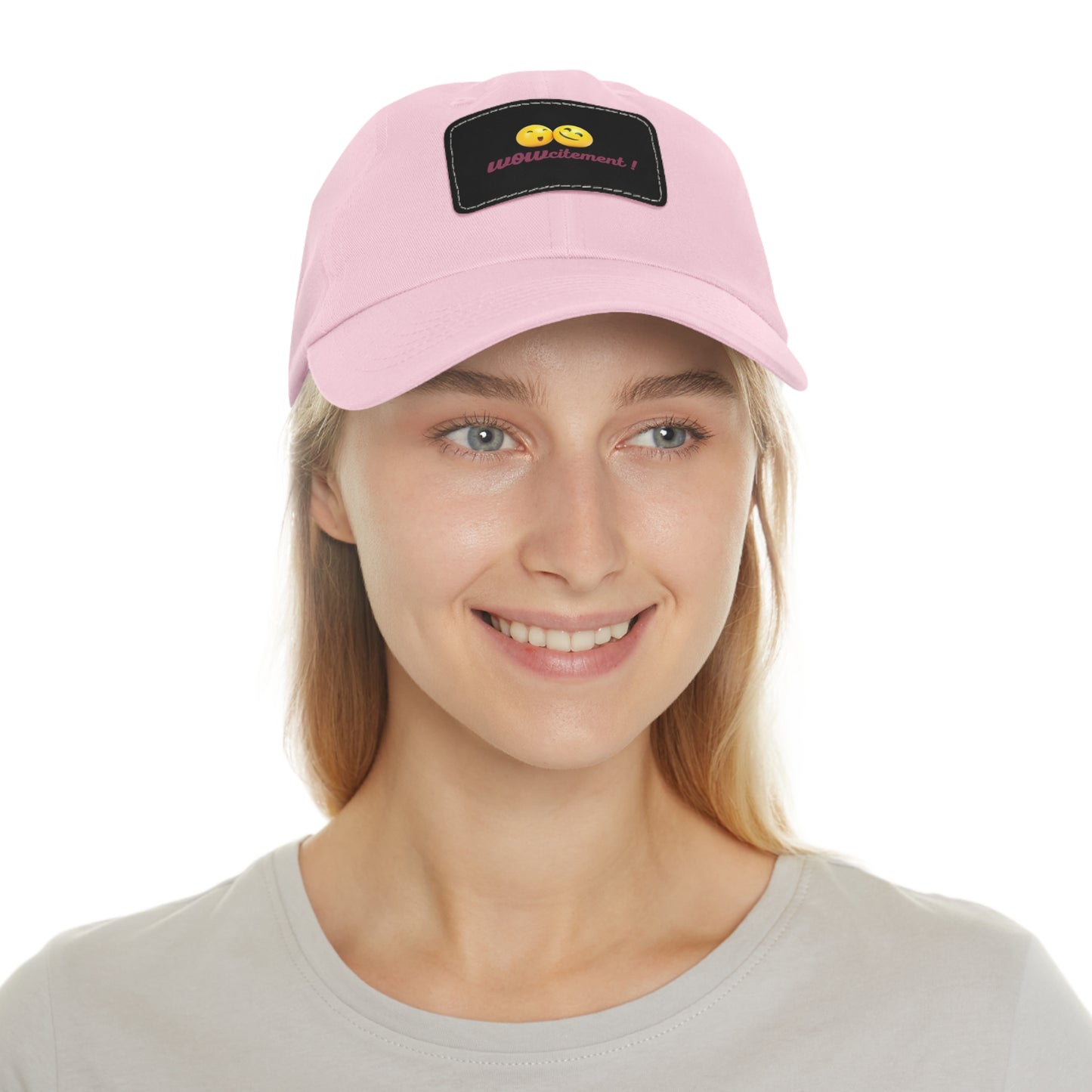 Wowcitement Dad Hat with Leather Patch (Rectangle)