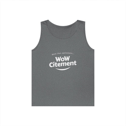 WoWcitement Unisex Cotton Tank Top - Fun Summer Wear, Gift for Friends, Motivational Apparel, Casual Day Out, Beach Wear, Workout Top