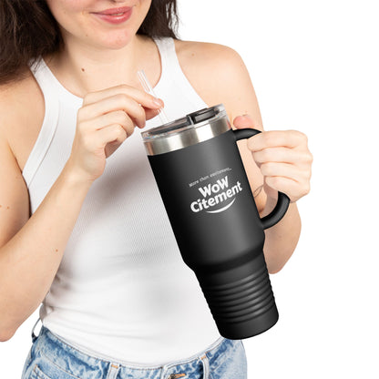 Wowcitement Insulated Travel Mug - Perfect for Coffee Lovers, On-the-Go Hydration, Gift for Travelers, BPA-Free, 40oz