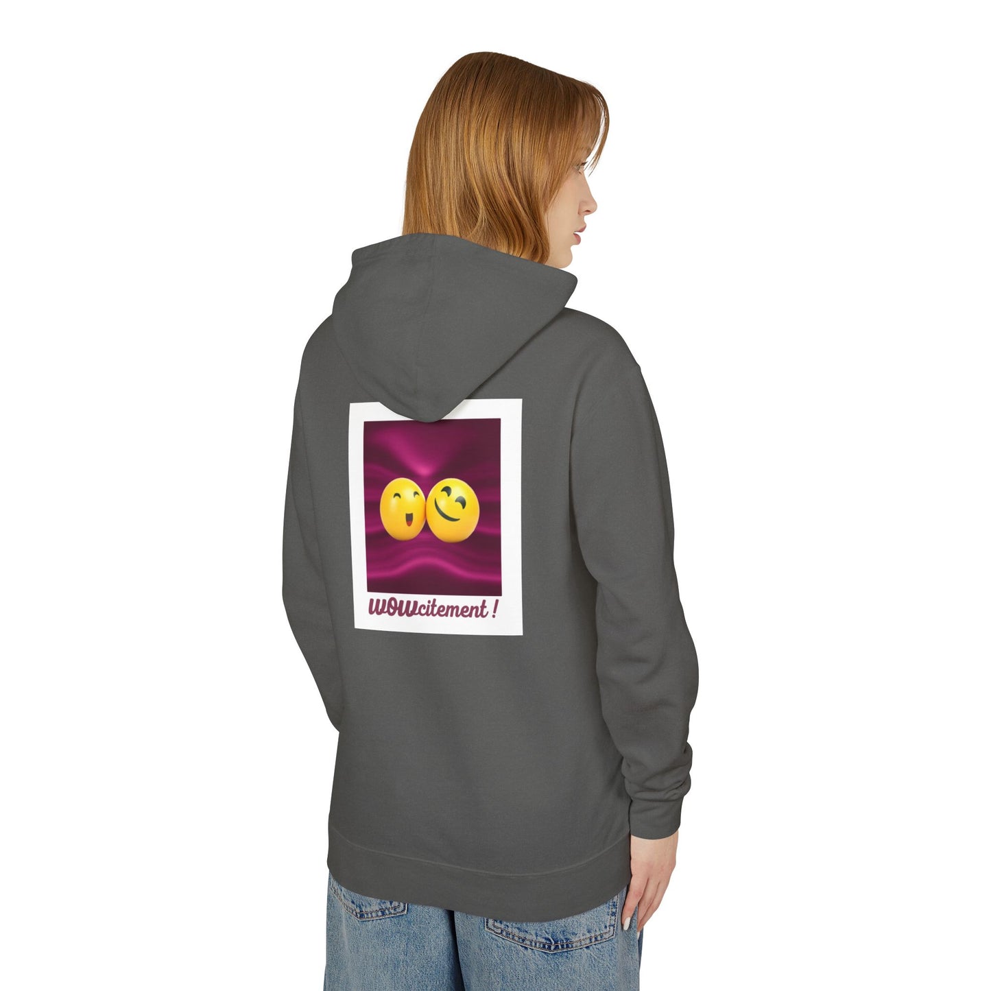 Wowcitement Unisex Lightweight Hooded Sweatshirt