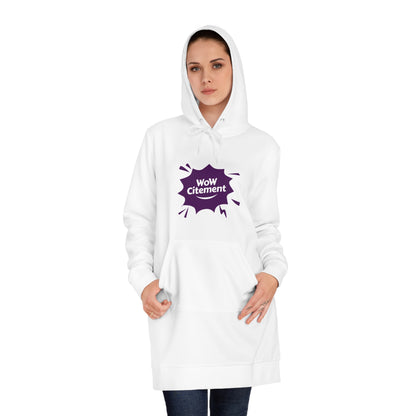 Wowcitement Trendy Women's Hoodie Dress, Casual Streetwear, Gift for Her, Cozy Loungewear, Unique Fashion Statement, Perfect for Fall/Winter