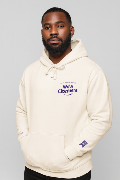 Cozy WoWcitement Unisex Fleece Hoodie, Casual Pullover, Perfect Gift for Him/Her, Soft Sweatshirt for Relaxation, Everyday Comfort Wear.
